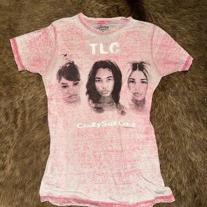 Retro Official TLC CRAZYSEXYCOOL Red T Shirt Small